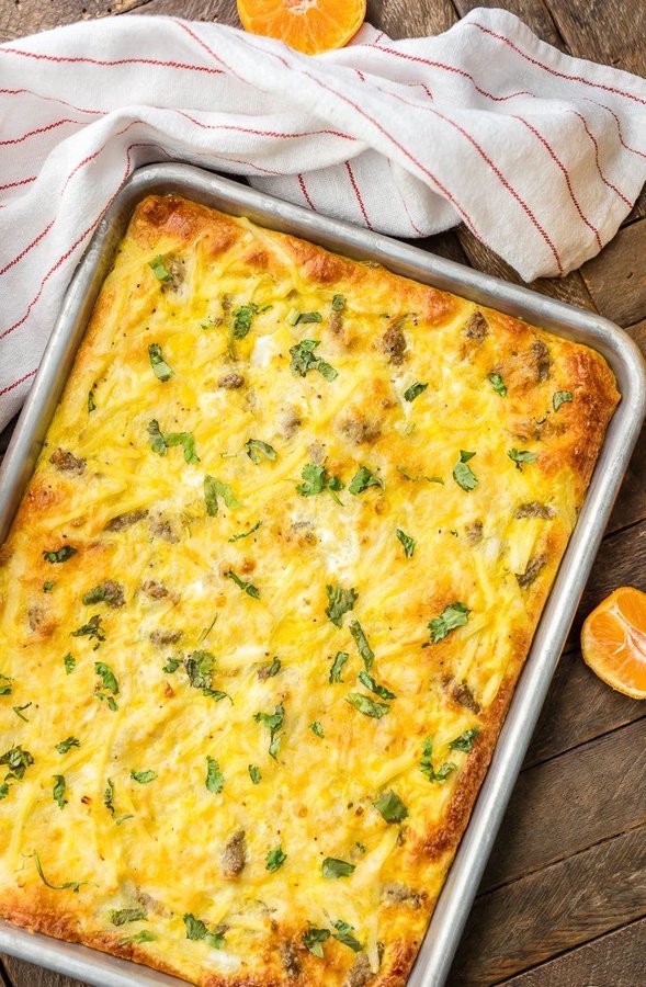 Breakfast pizza
