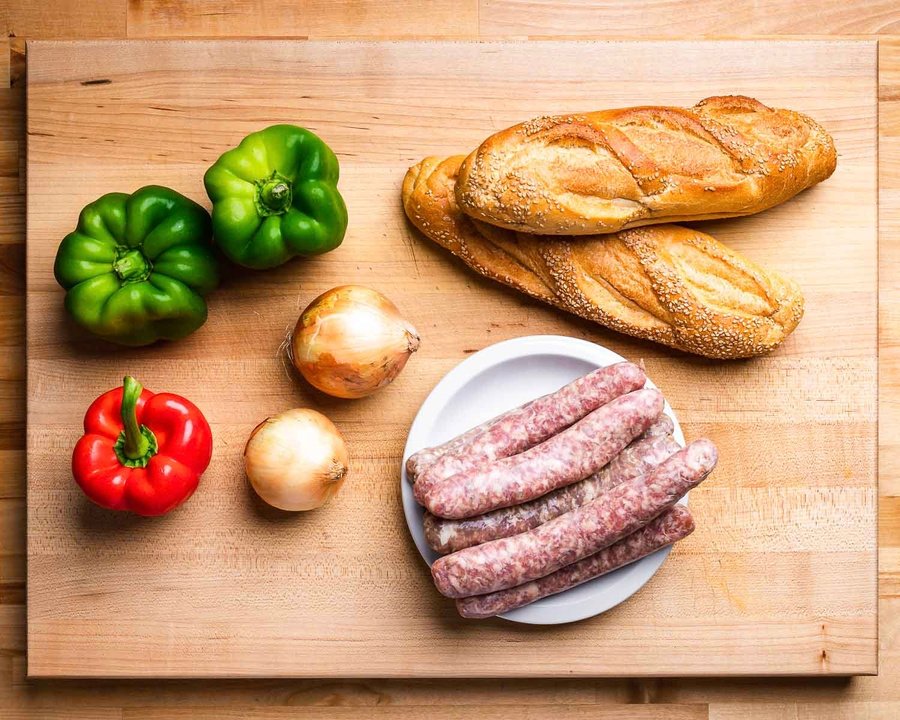 Italian sausage sandwich