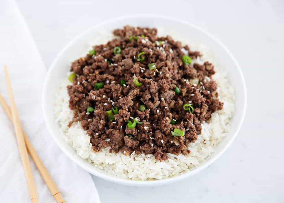 Korean beef bowls
